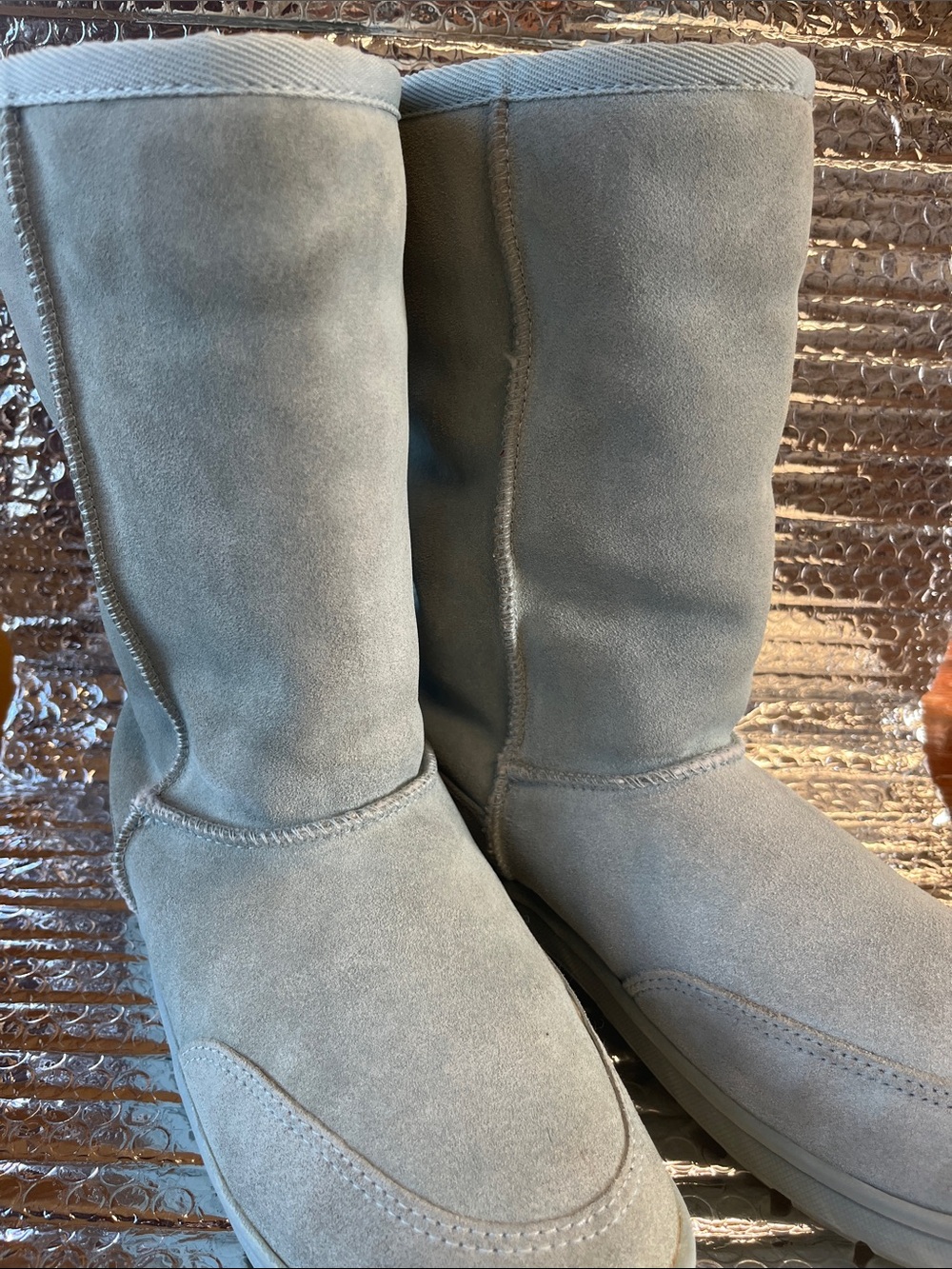 Route 66 Women's Light Blue Winter Suede Pull-On Boots